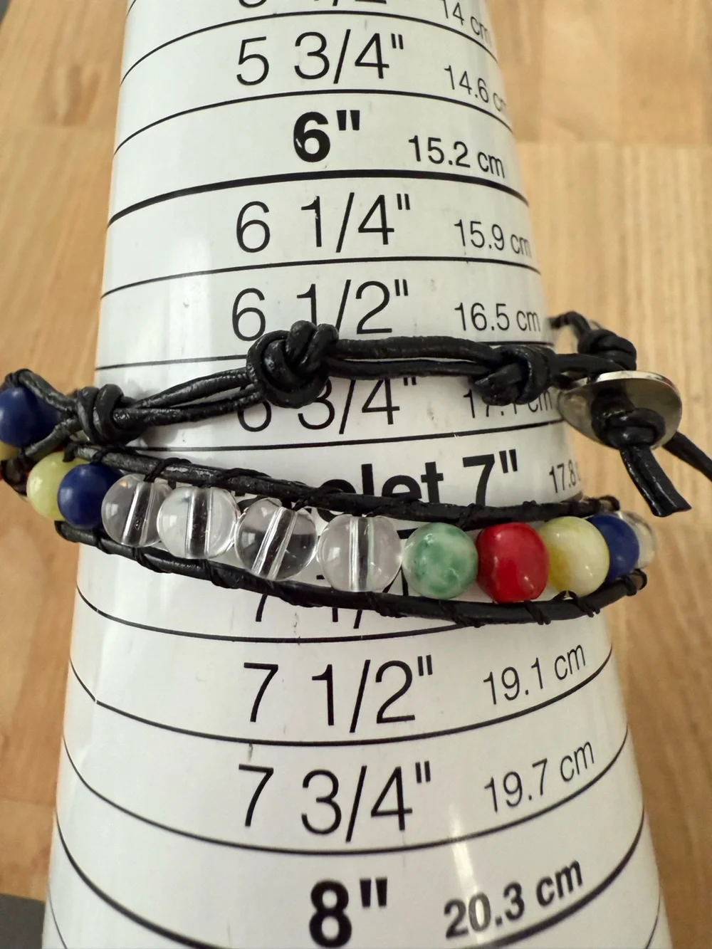Unbranded ladies beaded wrap around fashion watch NEW BATTERY